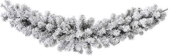 Schneebedeckte Weihnachtsgirlande 120 cm