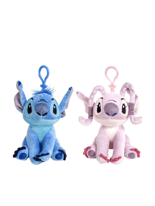 Комплект 2 плюшени ключодържателя Disney Stitch Angel 10 см