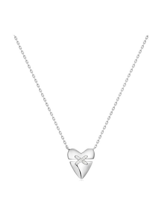 Ania Haie Halskette mit Herzdesign aus Silber
