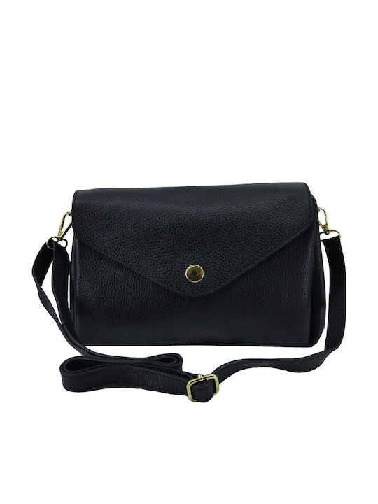 Leather Women's Shoulder / Crossbody Bag Black