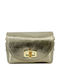 Leather Women's Handbag / Shoulder / Crossbody Gold