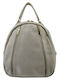 Beige Leather Women's Backpack