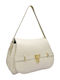 White Leather Women's Flap Bag