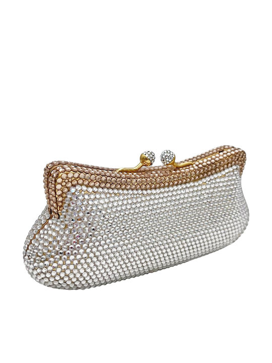 Savil Clutch de Damă din Piele Neagră Savil Clutch de Damă din Piele Neagră
