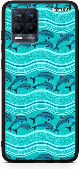 Smartfits Hülle mit schwimmenden Delfinen für Realme 8/8 Pro