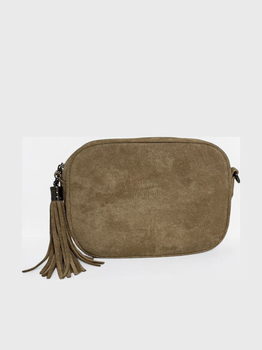 Aurora Women's Crossbody Bag Suede Beige