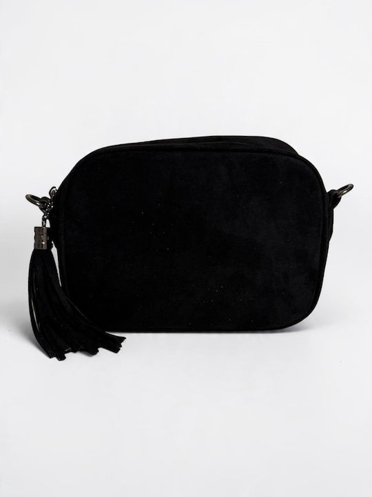 Aurora Women's Crossbody Bag Suede Black