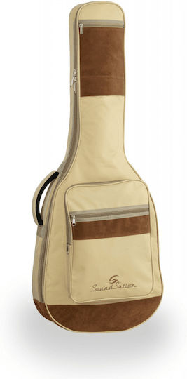 Soundsation Suede Chc 4/4 Classical Guitar Case 10mm Padding & Suede Details Beige 105x39x14cm