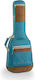 Soundsation Suede Eskb Electric Guitar Case 10mm Padding & Suede Details Blue 122x38x6cm