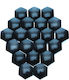 19 Mm Black Bolt Covers 20-piece Set Installation Tool Wheel Protection Caps
