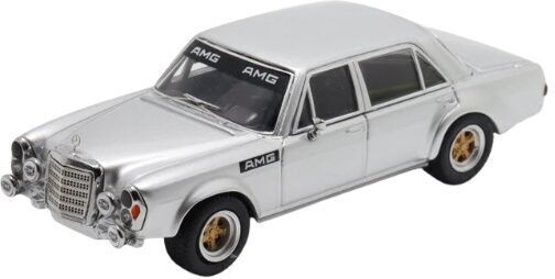 Μοντέλο Αυτοκινήτου Mercedes Benz 300sel Ασημί 1:64 Street Weapon Bsc