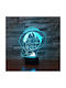 Decorative Lamp Luffy 7 Colors & LED 3D Illusion 3x3cm