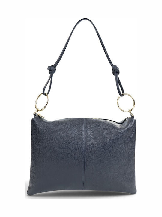 Passaggio Leather Blue Leather Women's Shoulder...