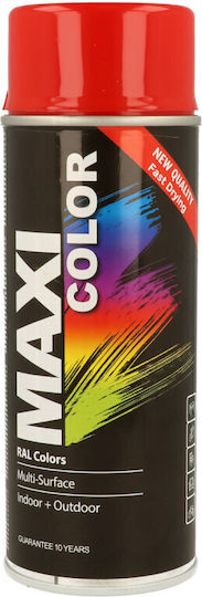 Maxi Color Lackspray RAL 3020 Intensiv Rot Glänzend 400 ml für Metall Holz & Kunststoff