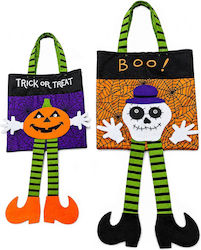Halloween Hanging Candy Bag with Legs 42x24x24cm Random Design, 1 Piece