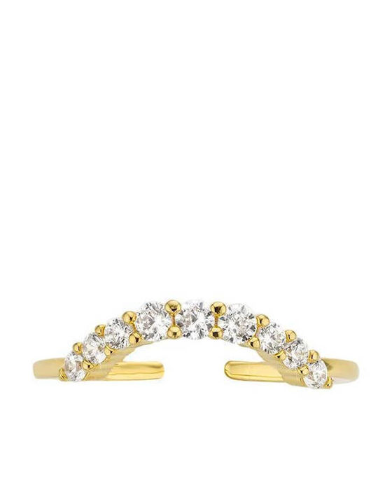Mya-Bay Women's Ring with Stones Gold Plated