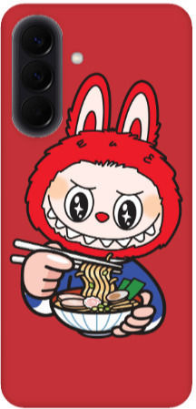 Samsung A27 Labubu 1 Rote Silikon-TPU-Hülle in Rot