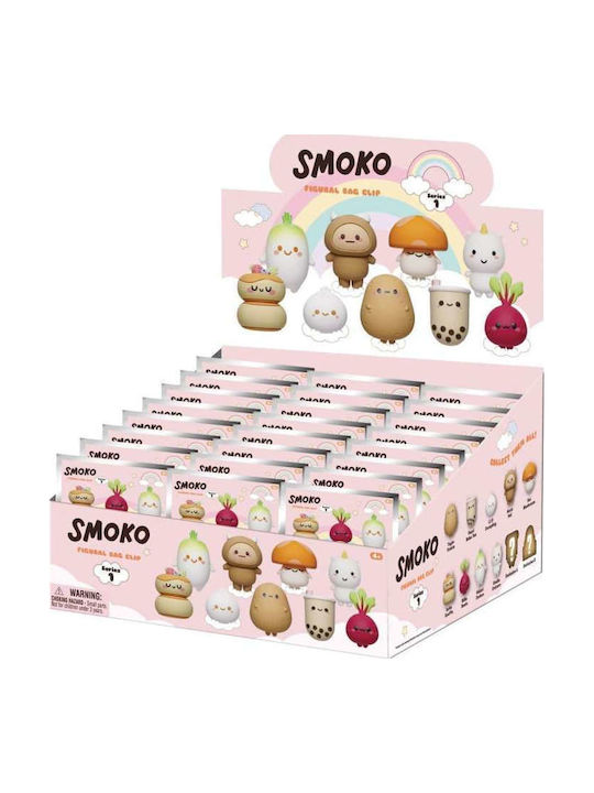 Smoko 3D Ключодържатели Щипки за Чанти Серия 1 Дисплей Комплект 24 Броя