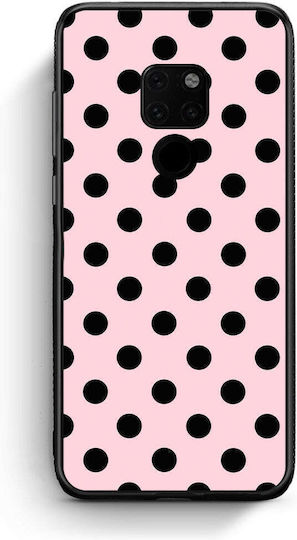 Smartfits Black Polka Dots On Pink Huawei Mate 20 Θήκη