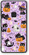 Smartfits Husă Halloween Black Cats On Lilac pentru Huawei P10 Lite