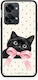 Smartfits Black Kitten Pink Bow Polka Dots Oneplus Nord 2t Θήκη