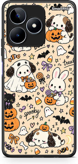 Smartfits Halloween-Hüllen mit Freunden und Welpen auf Cremefarben für Realme C53