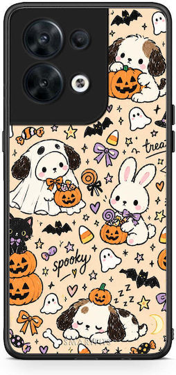 Smartfits Halloween Puppies Friends on Cream Oppo Reno8 5G Case