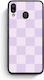 Smartfits Lilac Cream Striped Checks Samsung Galaxy M20 Θήκη
