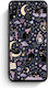 Smartfits Celestial Black Cats On Navy Handyhülle für Samsung Galaxy M20