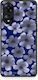 Smartfits Pale Blue Flowers On Navy Oppo A78 5g Θήκη