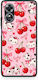 Smartfits Cherries Bows Kittens On Pink Oppo A17 Θήκη