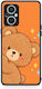 Smartfits Peekaboo Teddy On Orange Oppo Reno7 Lite Θήκη