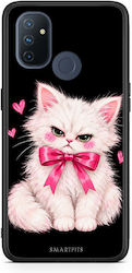 Smartfits Grumpy Party Kitten On Black Калъф за OnePlus Nord N100