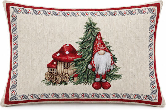 Dimeco Christmas Decorative Rectangular Pillow Case 35x50cm