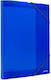 Metron Ablagebox mit Gummiband 25x35x3cm 097436 Transparent Blau