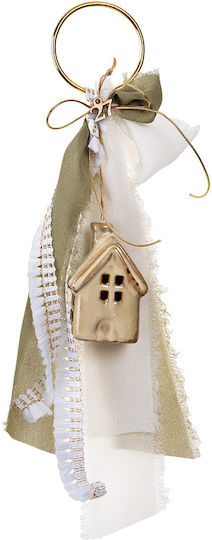 Beauty Home Pandantiv Talisman pentru Casă Bej din Ceramică