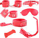 Guilty Toys BDSM Kit σε Κόκκινο Χρώμα 7τμχ