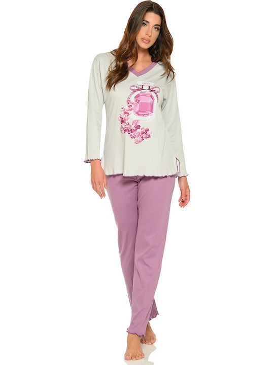 Clio Lingerie Winter Women's Ecru Pyjama Set