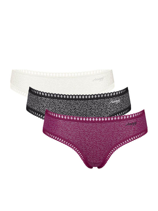 Sloggi Go Crush Hipster Damen-Slips 3er-Pack We...