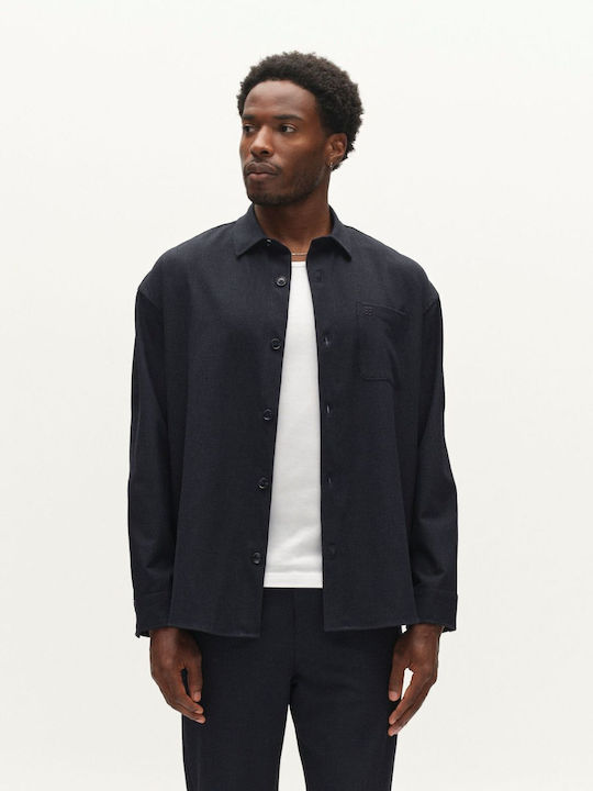Gabba Over Rubin Дългоръкавен Overshirt Синьо Ч...