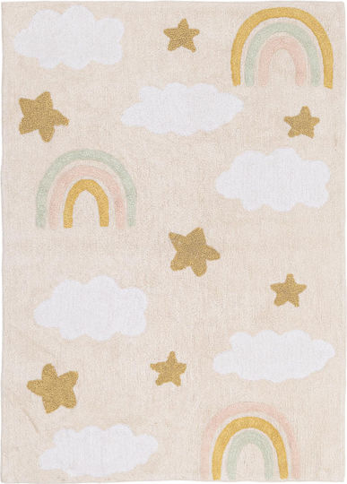 Royal Carpet Handmade Set of Kids’ Rugs Stars Cotton Ecru 120x170cm