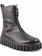 Leather Women's Ankle Boots Black