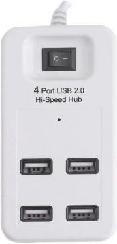 Diva USB-Hub mit 4 USB-2.0-Anschlüssen und USB-A-Anschluss