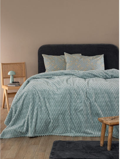 Palamaiki Aster Double Fleece Blanket 220x240 cm Jade