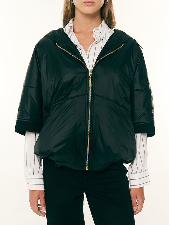 Forel Damen-Winterjacke Schwarz Black