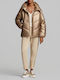Women's Winter Puffer Jacket Gold