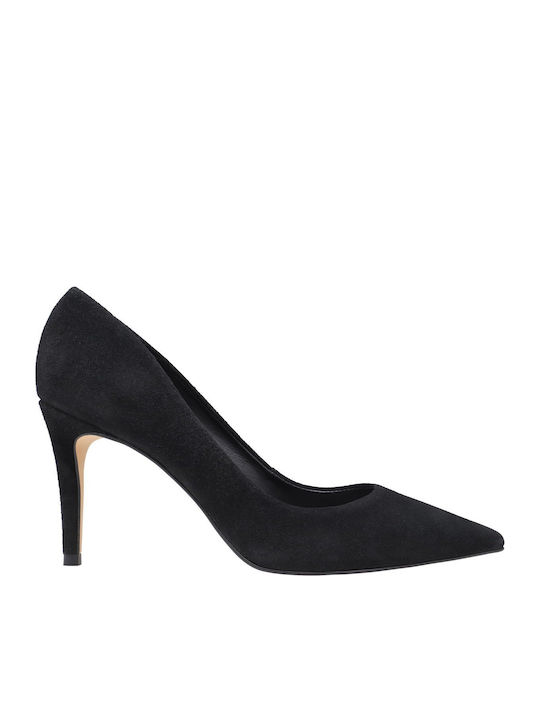 Carrano Black Suede Heels