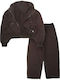 Kids Sweatpants Set With Jacket Dark Chocolate