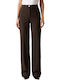 Braune Stoffhose für Damen