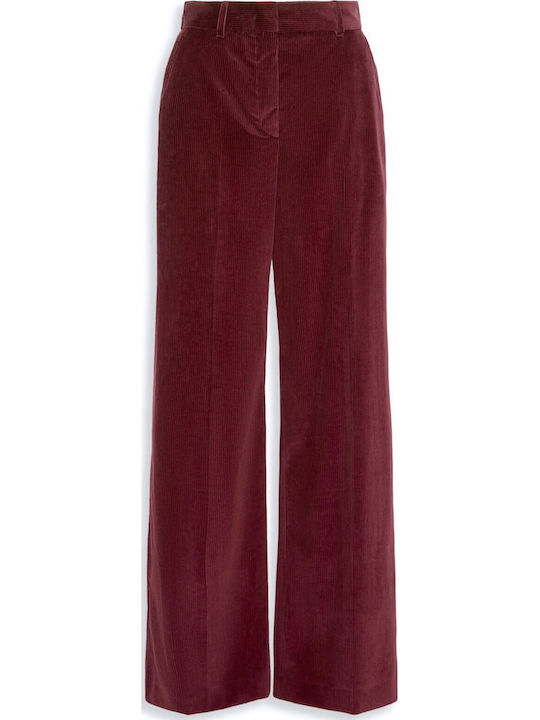 Damen-Cordhose in Bordeaux